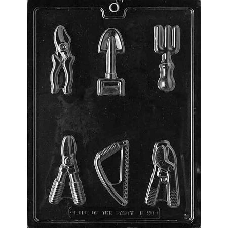 

Candyland Crafts GARDEN TOOLS Chocolate Candy Soap Mold | For Molding Chocolate Soap or Plaster | Food Safe Plastic Durable and Reusable Chocolate Making Mold - F090 - (7 Pack)