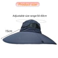 thumbnail image 2 of Sombrero Visera para el sol para hombre Sombrero de pescador Sombrero grande Protector solar UV Sombrero de pescador Sombrero para el sol de verano, 2 of 5