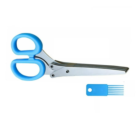 

Strong Chicken Bone Food Scissors Comfortable Handle Easy to Grip for Cutting Shredding and Cooking Blue Type A Five Layers Card Packaging