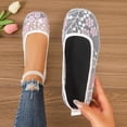 thumbnail image 4 of Miluxas Ballet Flats Shoes for Women: Dress Comfortable Lace Womens Flats - Soft Casual Wedding Work Shoe White 9.5(43), 4 of 8