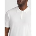 thumbnail image 4 of Free Assembly Men's Textured Sweater Polo with Short Sleeves, Sizes S-3XL, 4 of 5