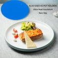 thumbnail image 3 of Silicone Trivet Mats 5 Heat  Pot Holders Multipurpose Non Slip Hot Pads For Kitchen Potholders Hot Dishers, 3 of 8