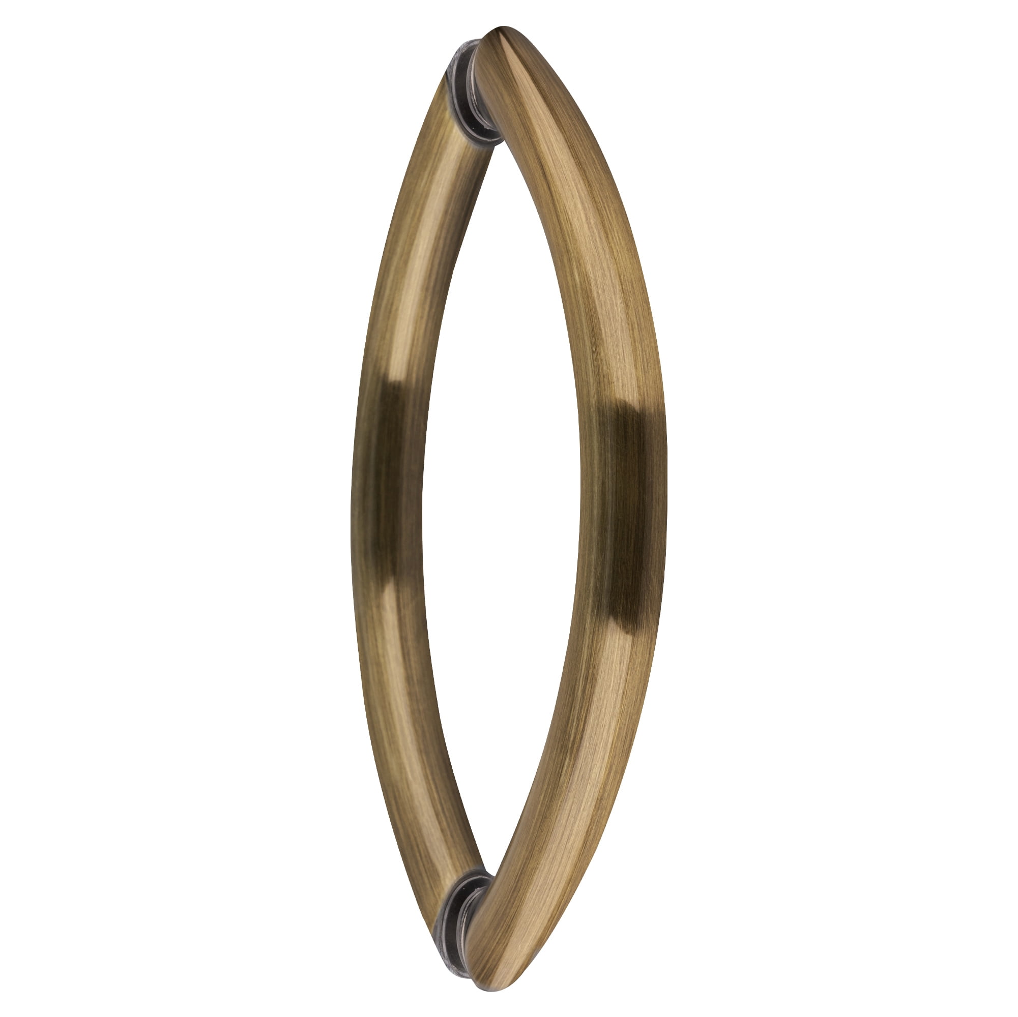 CRL CSH8X8ABN Antique Brushed Nickel 8" Crescent Style Back-to-Back Pull Handles Without Metal Washers