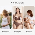 thumbnail image 5 of Momcozy Lycra Pumping Bra Hands Free with Fixed Padding for Good Shaping, Comfortable Support Pumping and Nursing Bra in One, Seamless Maternity Breast Pump Bra & Maternity Bra, 5 of 10
