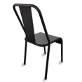 thumbnail image 2 of Sillas metálicas para restaurante, cafetería o comedor modelo  Nisso asiento de lamina respaldo de Metal con lamina Color Negro Moblibar Moderno, 2 of 4