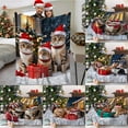 thumbnail image 6 of Christmas Blanket Holiday Cat Design Cozy Winter Throw Soft Warm Nap for Home, 6 of 6
