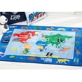 thumbnail image 4 of Eric Carle Elementary World Map Kids Area Rug Blue/Red, 6'6"x9'5" Rectangle, 4 of 10