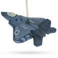 thumbnail image 3 of US Army Fighter Jet Glass Christmas Ornament, 3 of 5