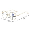 thumbnail image 2 of Women Gold Rimless Anti-Blue Light Reading Glasses 4.00 Pearl Elegant Diamond Readers +4.00 Strength, 2 of 7