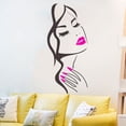 thumbnail image 3 of 1 pegatina de pared para salón de belleza, manicura, salón de uñas, pegatina de arte de pared, hermosa chica, cara, labios, decoración del hogar, pegatina, decoración de pared JAMW Sencillez, 3 of 5