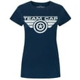 thumbnail image 1 of Captain America Womens Civil  Team Cap Distressed T-Shirt, 1 of 2