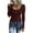 Wine, variant on KDFJPTH Women Long Sleeve Henley T Shirts Button Down Slim Fit Tops Scoop Neck Ribbed Knit Shirts