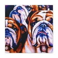 thumbnail image 2 of English Bulldog Portrait - Canvas, 2 of 25