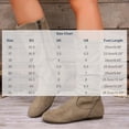 thumbnail image 3 of Women’s Plus Size Round Toe Side Zipper Mid Calf Boots, Low Heel Comfort Mid Shaft Boots, Versatile Casual Winter Boots for Wide Feet Women Khaki 6, 3 of 7