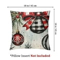 thumbnail image 4 of nygtbtfer Christmas Pillow Covers Set of 2, Trees &amp; Bright Throw Pillowcases Cushion Cases Decorative Party Decoration for Home Sofa White, 4 of 7
