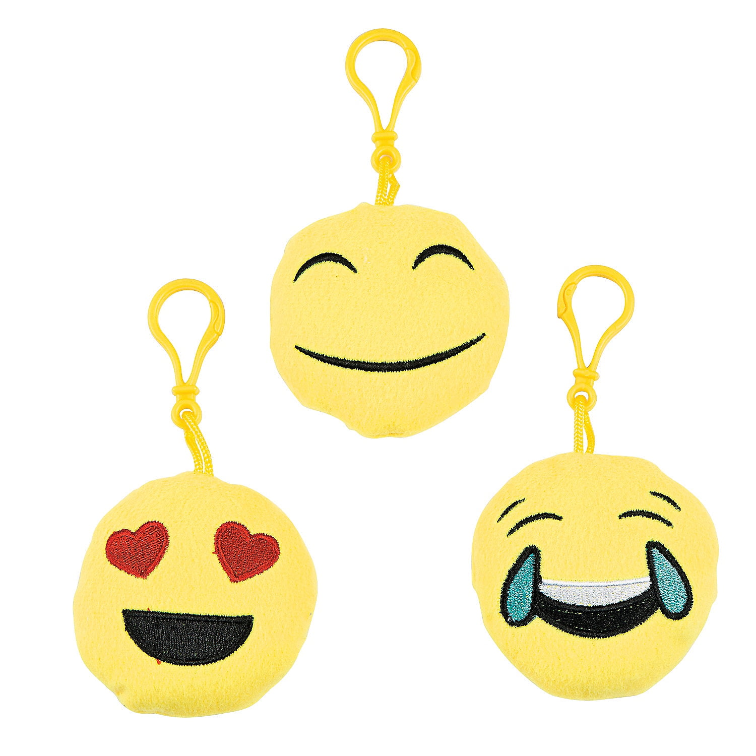 Emoji Plush Zipper Pull (1 Pc/Hc) Party Favors 12 Pieces Walmart