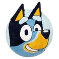 thumbnail image 1 of Alfombra Jay Franco Bluey de felpa azul esponjoso, 90 x 90 cm, 1 of 4