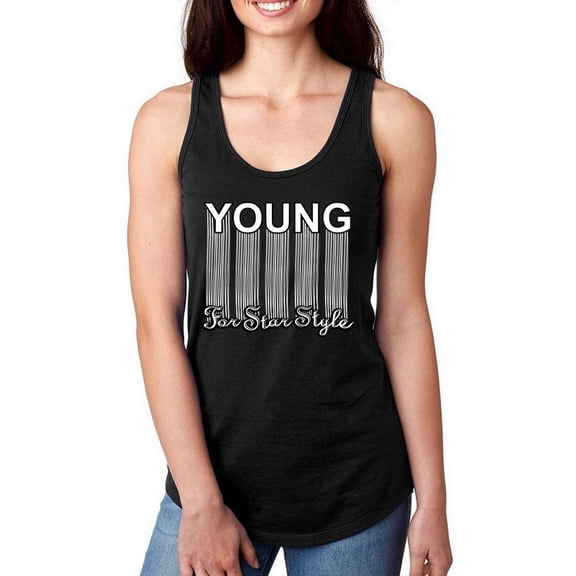 Young For Star Style  Racerback Tank Women -Image by Shutterstock, Female Small