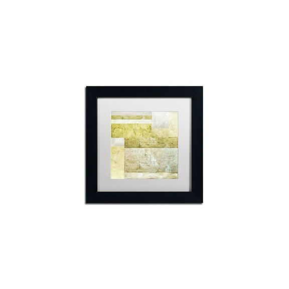 Trademark Fine Art "Neutral Study 2.0" Canvas Art by Michelle Calkins, White Matte, Black Frame