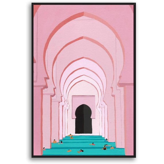 IDEA4WALL Framed Canvas Wall Art for Living Room, Bedroom Colorful Corridor Canvas Prints for Modern Home Decoration Ready to Hang