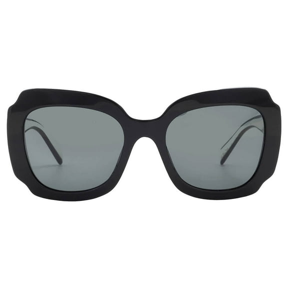 Prada PR 16YS Plastic Womens Irregular Sunglasses Black 52mm Adult
