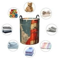 thumbnail image 4 of Balery Rusty Rocket Launch Cesta de ropa redonda con asas, impermeable, independiente, para ropa, juguetes, dormitorio y familia-Small, 4 of 6