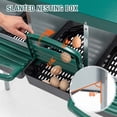 thumbnail image 4 of INTER HUT 3-Compartment Chicken Nesting Box with Support Legs and Lid Cover, Easy Egg Collection, Roll Away Nesting Boxes for Hens Laying Eggs, 4 of 9