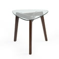 thumbnail image 7 of Noble House Fircrest Wood and Glass End Table, Walnut, 7 of 7
