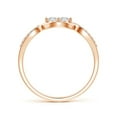 thumbnail image 2 of ANGARA Natural Diamond Infinity Twist Engagement Ring in 14K Rose Gold for Women (Size-2.7mm| Color-H| Clarity-SI2) | April Birthstone, Anniversary, Jewelry Gift for Women | Natural Diamond Ring, 2 of 7