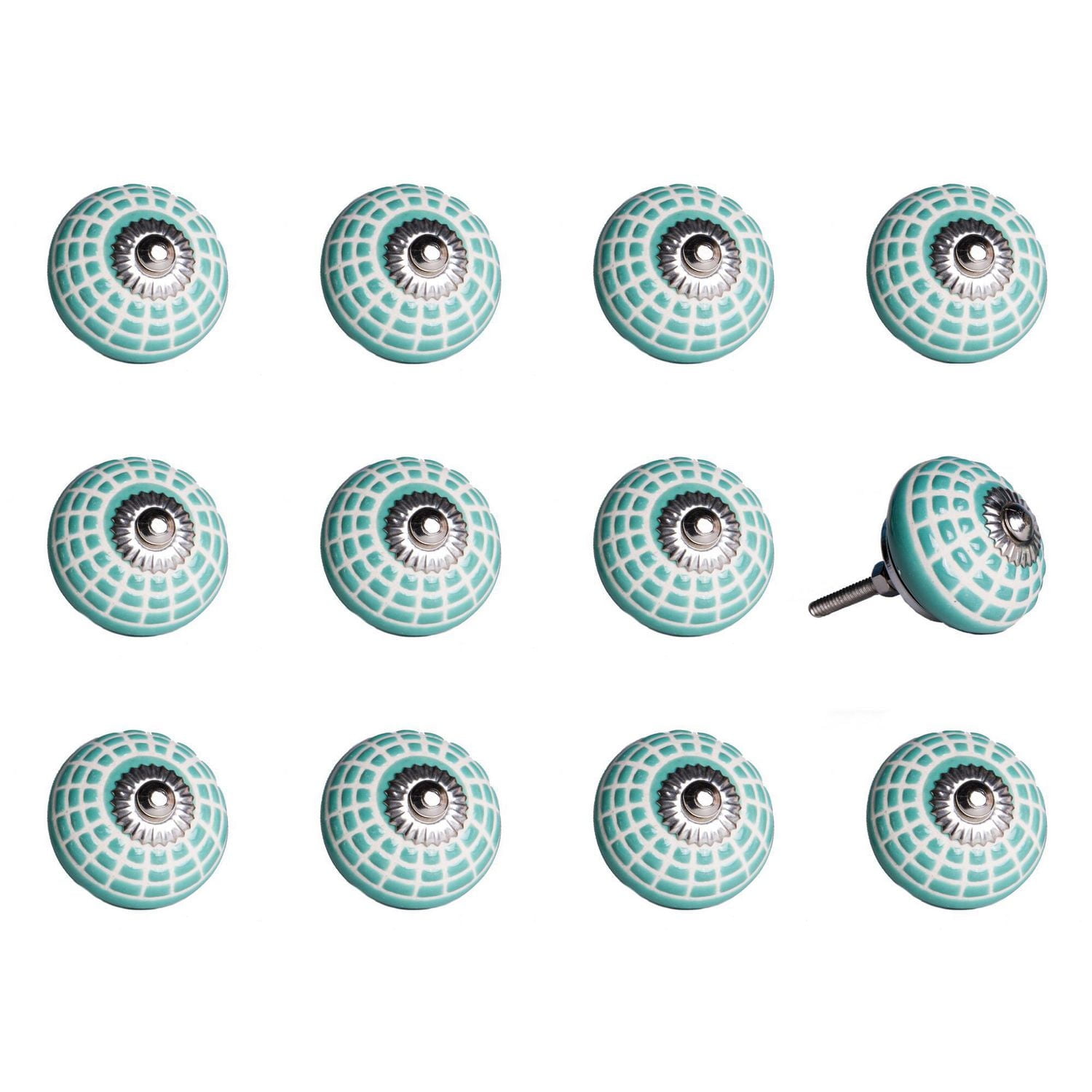 KNOB-IT VINTAGE HANDPAINTED CERAMIC KNOBS (12-Pack) KI1204