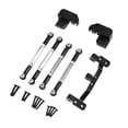 thumbnail image 4 of Fiocias RC Car Axle Rod Aluminum Alloy Replacement Kit Model Car Axle Rod Four Link Mount Rod Secure Fitment Complete Set Suitable for RC Crawling Sports DIY black, 4 of 8