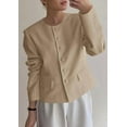 thumbnail image 4 of PRETTYGARDEN Women Blazers Business Casual Outfits Fall Fashion Long Sleeve Professional Office Work Suit Jacket Clothes, 4 of 10