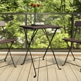 thumbnail image 2 of vidaXL Dining Table Folding Bistro Table Outdoor Garden Furniture Poly Rattan, 2 of 22