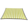 thumbnail image 2 of COFEST Outdoor Sunny Shade Cloth, Pergola, and Backyard Patio Sunshade with Protection, Heat Material, Reinforced Grommets（Yellow and White Stripes） Yellow, 2 of 5