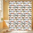 thumbnail image 5 of Abstract Funny Shower Curtain Italian Brainrot Bath Curtain Tralalero Tralala Tung Tung Tung Sahur Bathroom Curtains Gift for Boys, 5 of 6