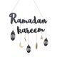 thumbnail image 1 of Bewildely Decoración de letras Ramadan Kareem, adornos colgantes de madera, decoración EID Mubarak para el hogar, sala de estar, fiesta musulmana Almacenamiento y organización del hogar Bewildely HA023113-00, 1 of 6