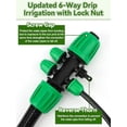 thumbnail image 3 of Locked Barbed Tee Connectors /\uD to /\uD Drip Irrigation Fittings Kit /mm to /mm Tube Lock Female Connector Way Barbed Lock Irrigation Parts for Watering System, 3 of 6