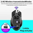 thumbnail image 3 of Gaming Mouse 2.4G Bluetooth Wireless Rechargeable Mouse For Laptop RGB Backlight E-Sports Mechanical Mouse For PC Computer Gamer, 3 of 10