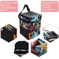 thumbnail image 2 of Starfish Foldable Car Garbage Can with Lid, Leak-proof Mini Trash Can, Hanging Storage Bag - Trash Can for Car, 2 of 6