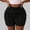 Black, variant on Women's Sports Shorts High Waist Summer Shorts with Pockets and Drawstring Perfect for Running, the Gym, and Fitness(White,L)