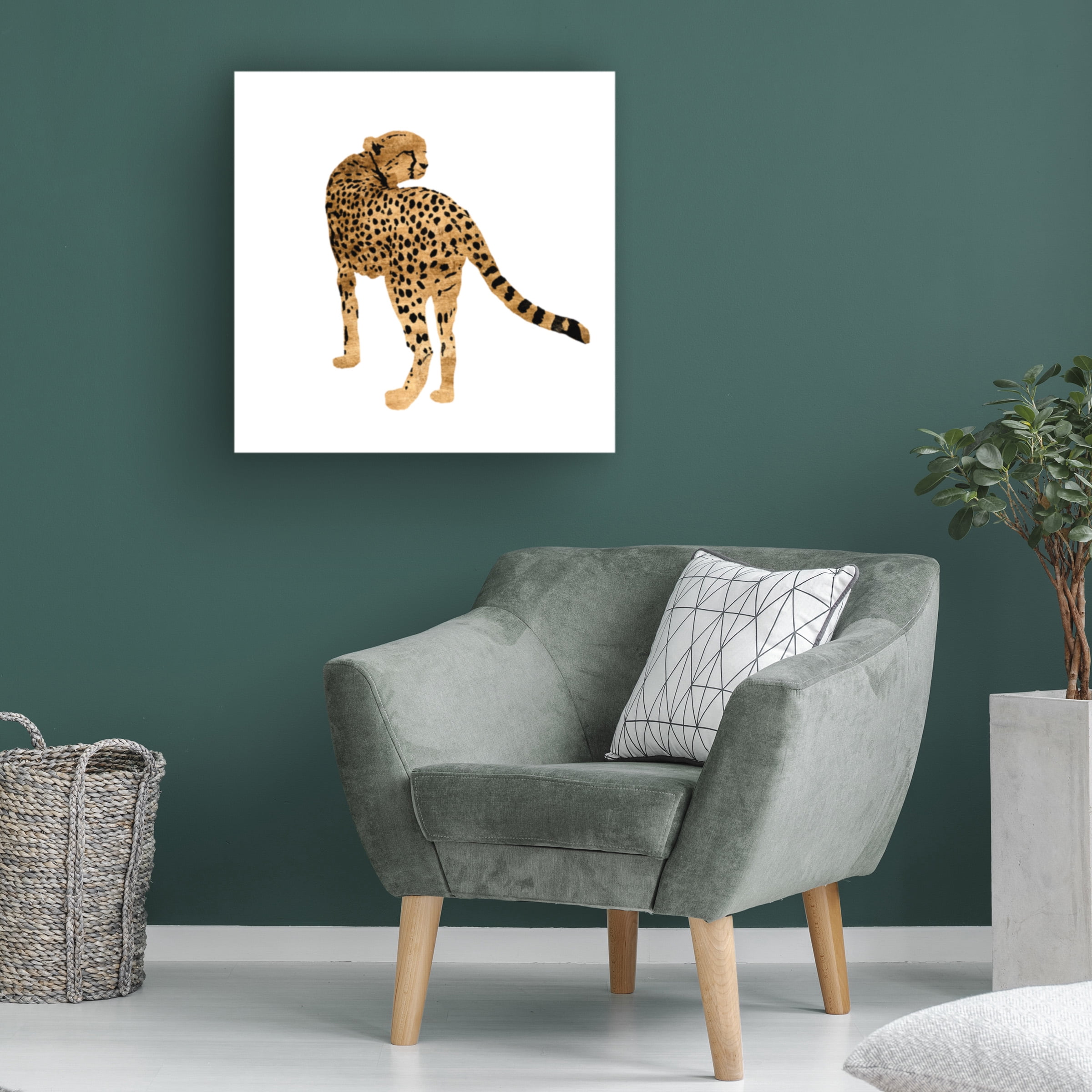Annie Warren 'Golden Cheetah II' Canvas Art