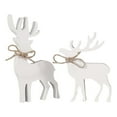 thumbnail image 2 of Vintage Christmas Reindeer Decorations for Home, Office, Mantel, Tabletop, Party, Shelf, 2 Retro Farmhouse Reindeers Winter Holidays Table Centerpiece Decor, Wooden Xmas Decoration(2pc), 2 of 5