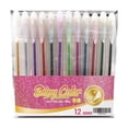 thumbnail image 2 of Glitter Gel Pen Set 12 Pieces, Sparkling Nail Art Decorations, Assorted Colors for Creative Nail Designs & Embellishment, 2 of 9