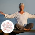 thumbnail image 4 of Huanglei Ellipsoidal Uncompressed Rose Quartz Thumb Stone 35x45x10mm Worry Stone Relaxation Stone Massage Stone, 4 of 5