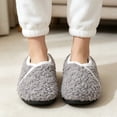 thumbnail image 6 of Knivor Closed Back Slippers for Women Slipper Socks Sherpa Fleece V‑Trim Slip On Indoor Outdoor Non Slip House Shoes, 6 of 8