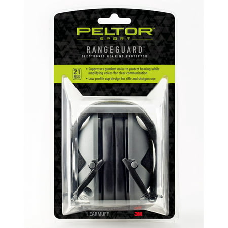 Peltor Sport RangeGuard Earmuff, Gray, 1/Pack