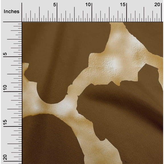 oneOone Cotton Cambric Brown Fabric Animal Skin Fabric For Sewing Printed Craft Fabric By The Yard 42 Inch Wide-CB2