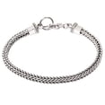 thumbnail image 2 of NOVICA .925 Sterling Silver Men's Chain Bracelet, 8"with Toggle Clasp, Dragon Braid', 2 of 2