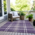 thumbnail image 6 of Addison Rugs Chantille Indoor/Outdoor Transitional Plaid Purple Washable Rectangle Rug, 8' x 10', 6 of 6