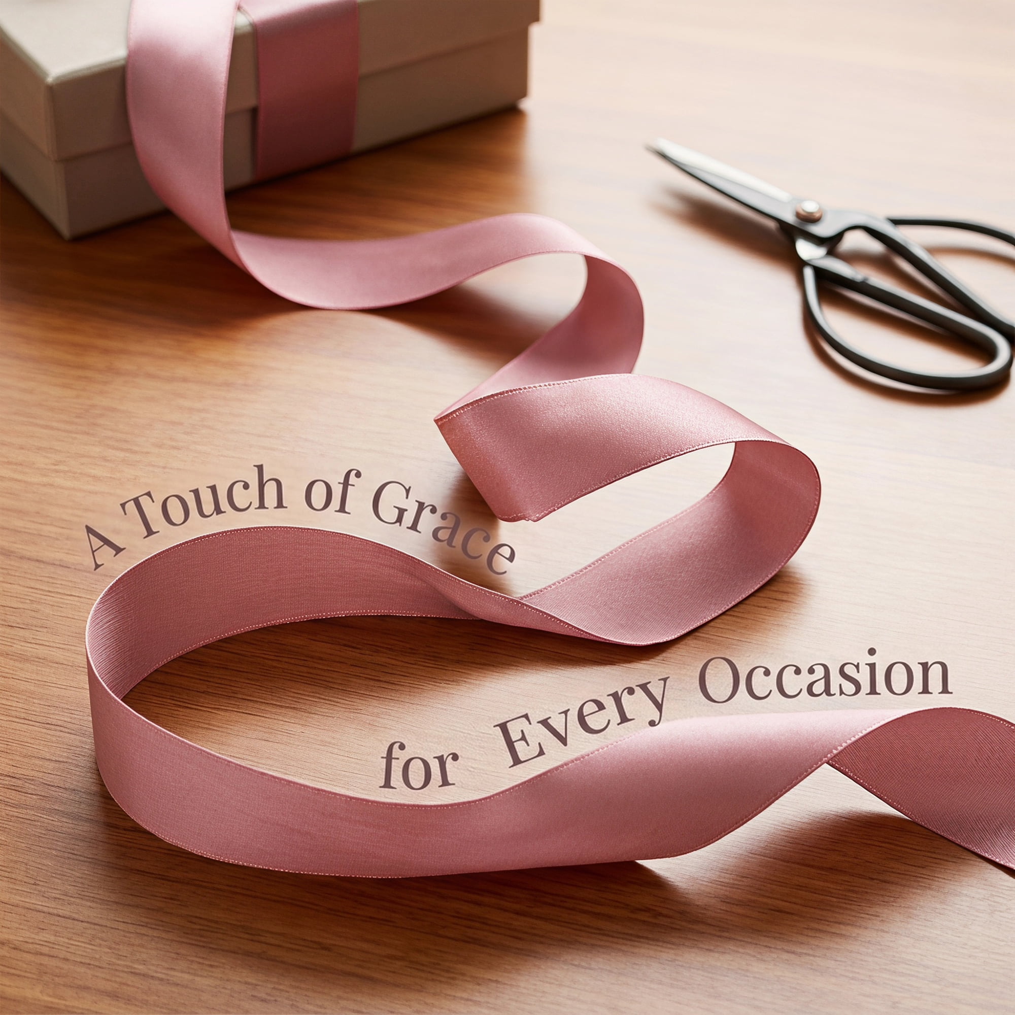 Unique Bargains Elegant Satin Ribbon for Gift Wrapping and Decoration Purposes Pink